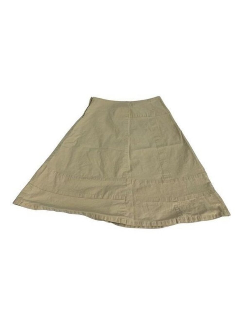 Jethro Beige A-Line Skirt With Side Zipper Closure Size 12
